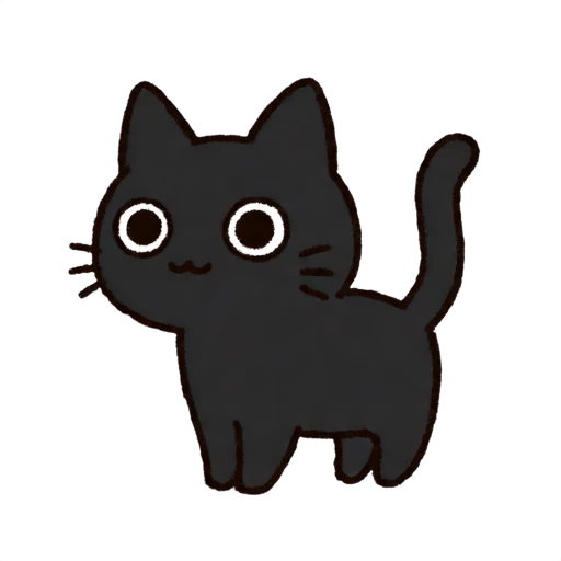 黑猫角色 Kuroneko 的官方形象
